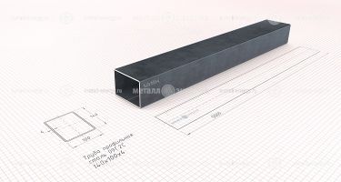 Труба профильная 09Г2С 140х100х4 изображение и чертёж