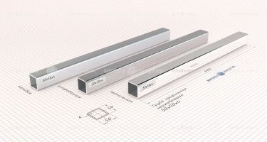 Труба профильная нержавеющая 50х50х4,0 изображение и чертёж
