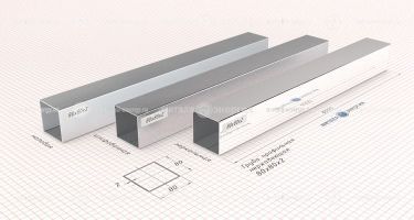 Труба профильная нержавеющая 80х80х2,0 изображение и чертёж