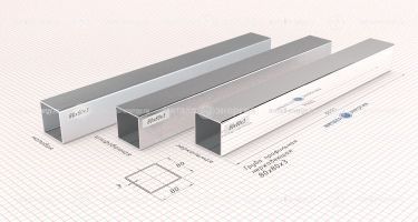 Труба профильная нержавеющая 80х80х3,0 изображение и чертёж