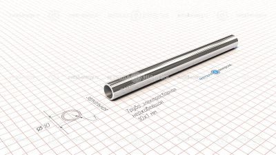 Труба электросварная нержавеющая 10х1 изображение и чертёж