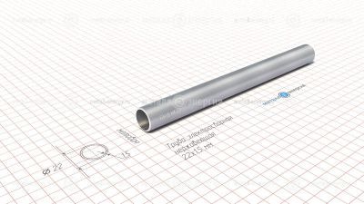 Труба электросварная нержавеющая 22х1,5 изображение и чертёж