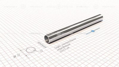 Труба электросварная нержавеющая 32х1,5 изображение и чертёж