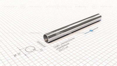 Труба электросварная нержавеющая 38х1,5 изображение и чертёж