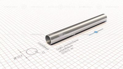 Труба электросварная нержавеющая 50,8х1,5 изображение и чертёж