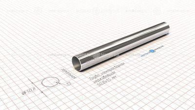 Труба электросварная нержавеющая 50,8х1,5 изображение и чертёж